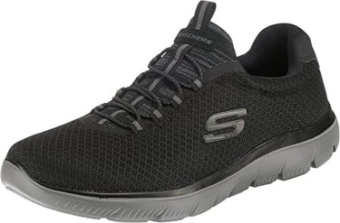 Skechers Men's Summits Trainers, Black (Black/Charcoal), 9 UK (43 EU) im Sale